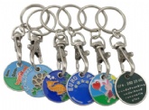 Trolley Coin Key Holder