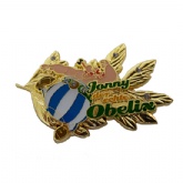 lapel pin with crystal