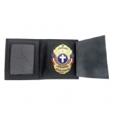 Genuine Leather Badge Wallet